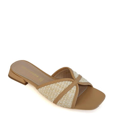 Ciabattina FRANCESCO MILANO J19-01K - Bianco/Beige
