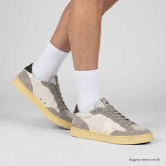 Sneaker STACY DAISY Man - Milk/Sand