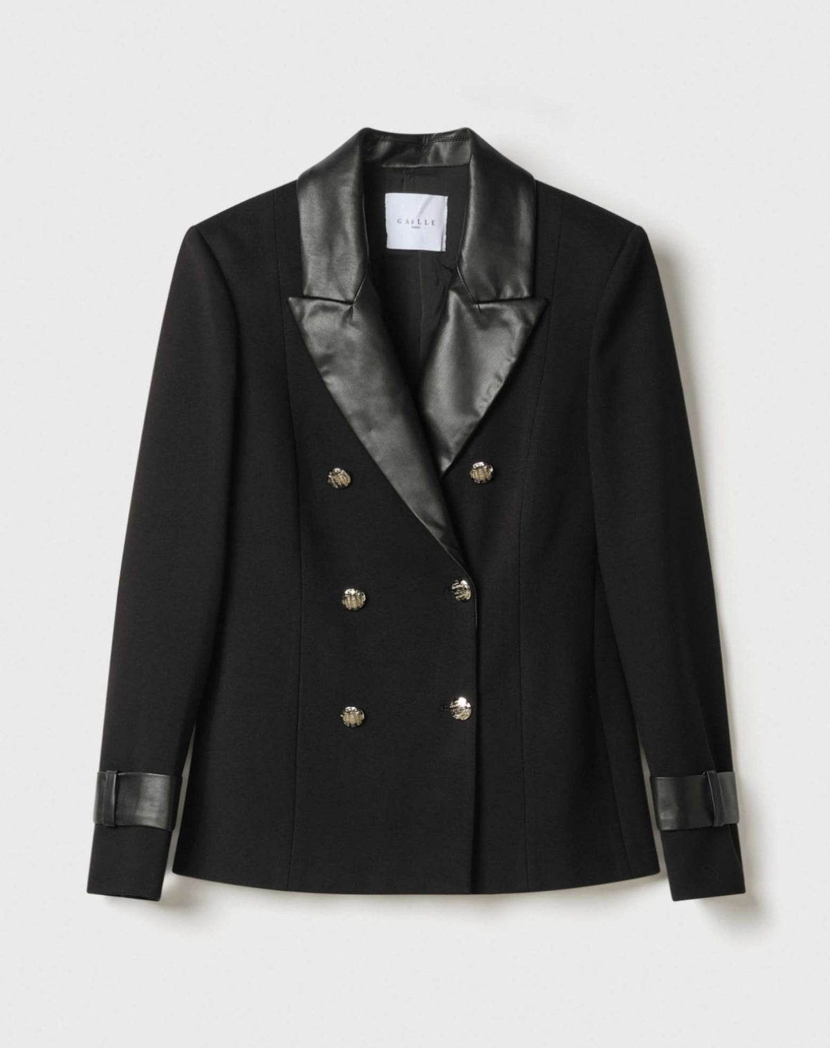 GAELLE PARIS GAABW00865 Double Breasted Jacket - Black