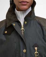 Giaccone cerato Evette BARBOUR LWX1485 OL52 - Fern/Tartan