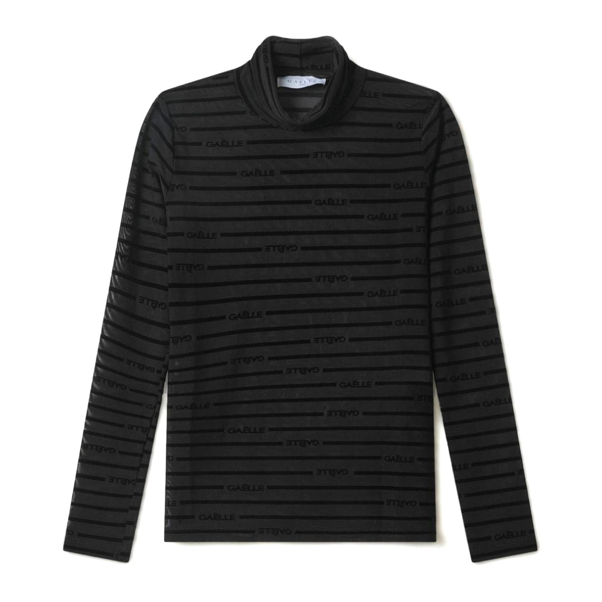 GAELLE PARIS GAABW01104 Long Sleeve Turtleneck - Black