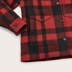 Giacca FILSON MACKINAW WOOL FWCPS0012 - Black/Red