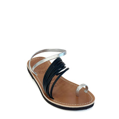 Sandalo basso F.M.P. 3281 - Nero/Argento