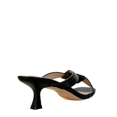 Ciabattina con tacco FRANCESCO MILANO J21-01P - Nero