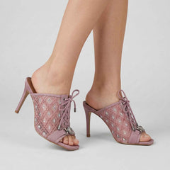 Sandalo con tacco KURT GEIGER Mansion Corset  - Pale Pink