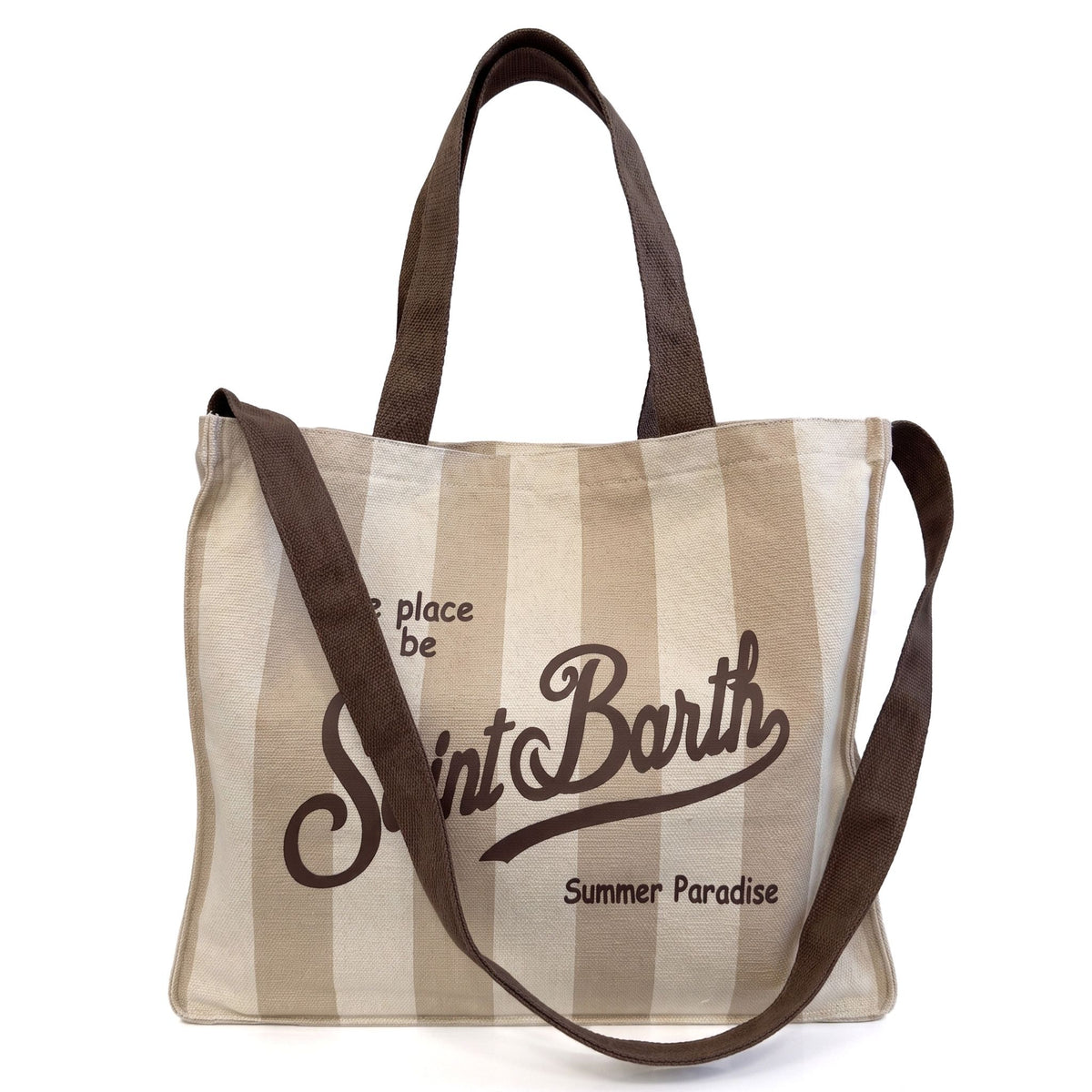 Borsa a spalla SAINT BARTH ESSENTIAL 09184L - Stripes Pop Beige/Marrone