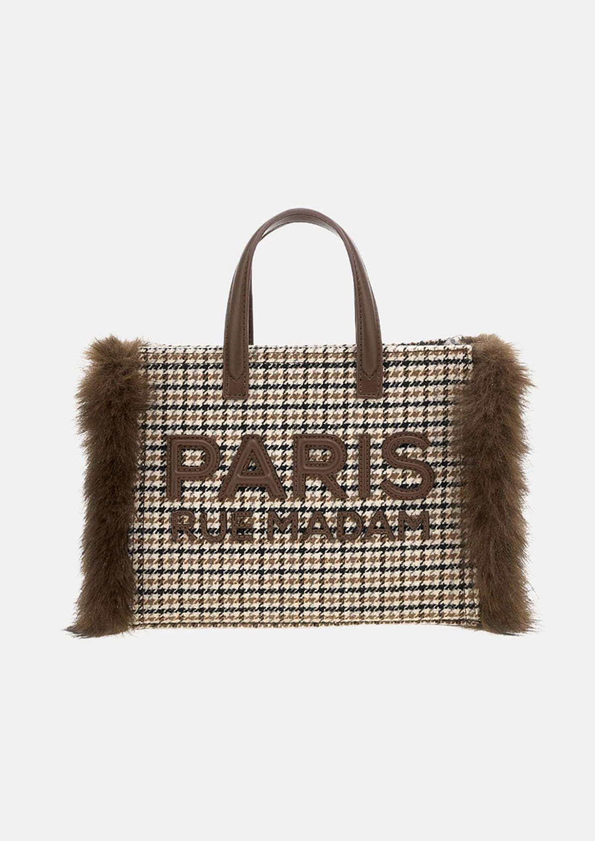 Borsa RUE MADAM MEGEVE MINI TOTE - Pied de poule