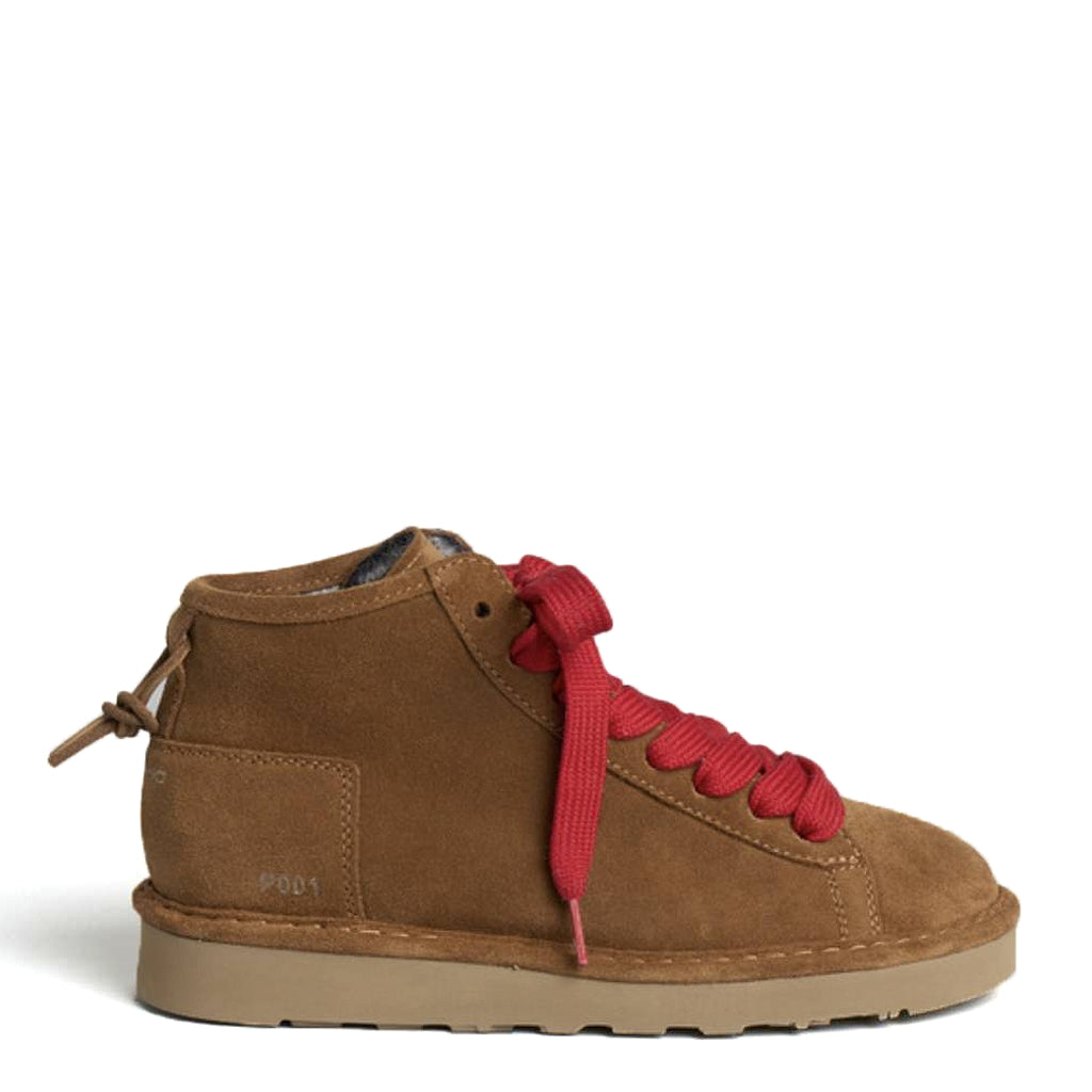 Polacchino P003 PANCHIC Suede Faux Fur  - Cognac