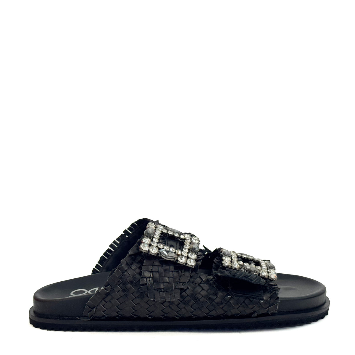 Ciabatta strass MODE 271 Mirror - Nappa Black