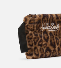 Pochette SAINT BARTH PAREASY FUR - Leopard 00241I