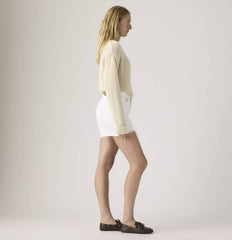 Short LEVI'S Ribcage 005DS-0007 Tooth Fairy Raw - Bianco