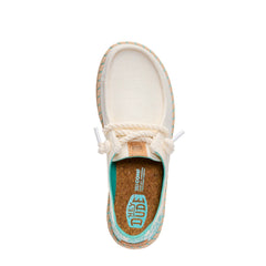 Sneaker HEY DUDE Wendy Espadrille Hibiscus 45237 - Egret/Multi