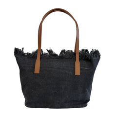 City Bag Mid Fringe SAINT BARTH 01740L - Canvas