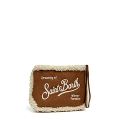Pochette SAINT BARTH ALINE SHEARLING - Nocciola 03504I
