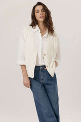 Cardigan smanicato ARTLOVE AURIA - Beige