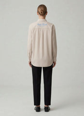 Camicia SAINT BARTH BRIGITTE - Cotton Stripes 00724L Bianco/Beige