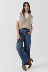 Pull smanicato ARTLOVE ZAIRA - Taupe