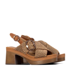 Sandalo con zeppa CARMELA 16315701 - Camel