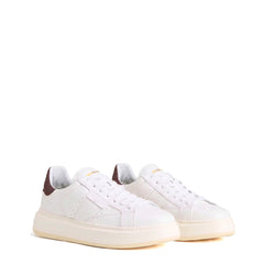 Sneaker WOOLRICH Arrow Calf - Bianco/Testa di moro