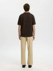 Polo Linen Blend SELECTED 16101575 - Brown