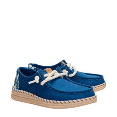 Sneaker HEY DUDE Wendy Espadrille Hibiscus 45237 - Ensign Blue/Multi