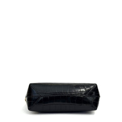 Borsa a spalla SAINT BARTH ALINE BAG - Croco Nero 00645I