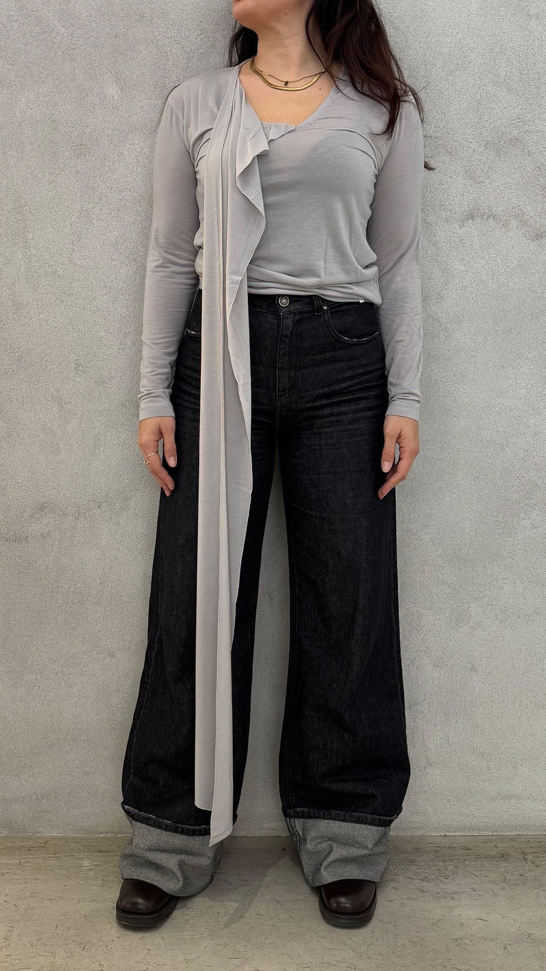 T-shirt Slim WOC Fatima - Ghiaccio