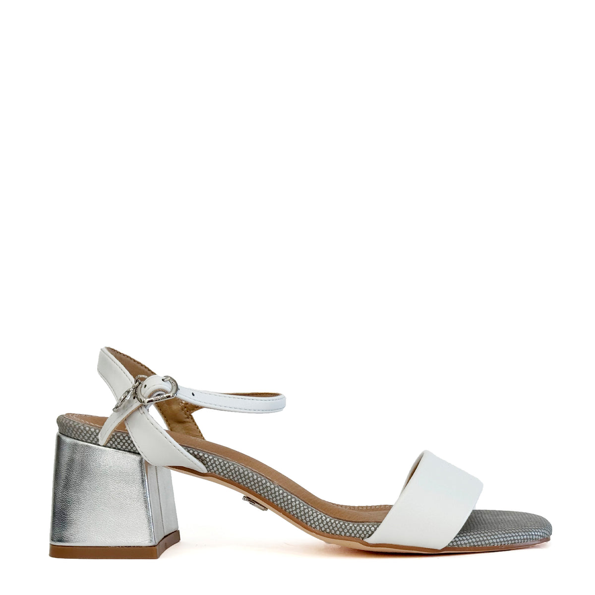 Sandalo con tacco GOLD&GOLD GD431 - Bianco