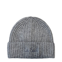 SAINT BARTH MOSS 00122G - WS 15M Gray Melange beanie