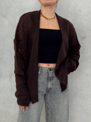 Cardigan Voile KNITEREE KNW2511CA - Coffee