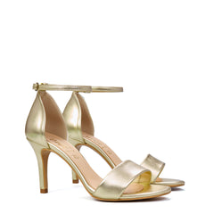 Sandalo con tacco OVYE' LF934003 - Platino