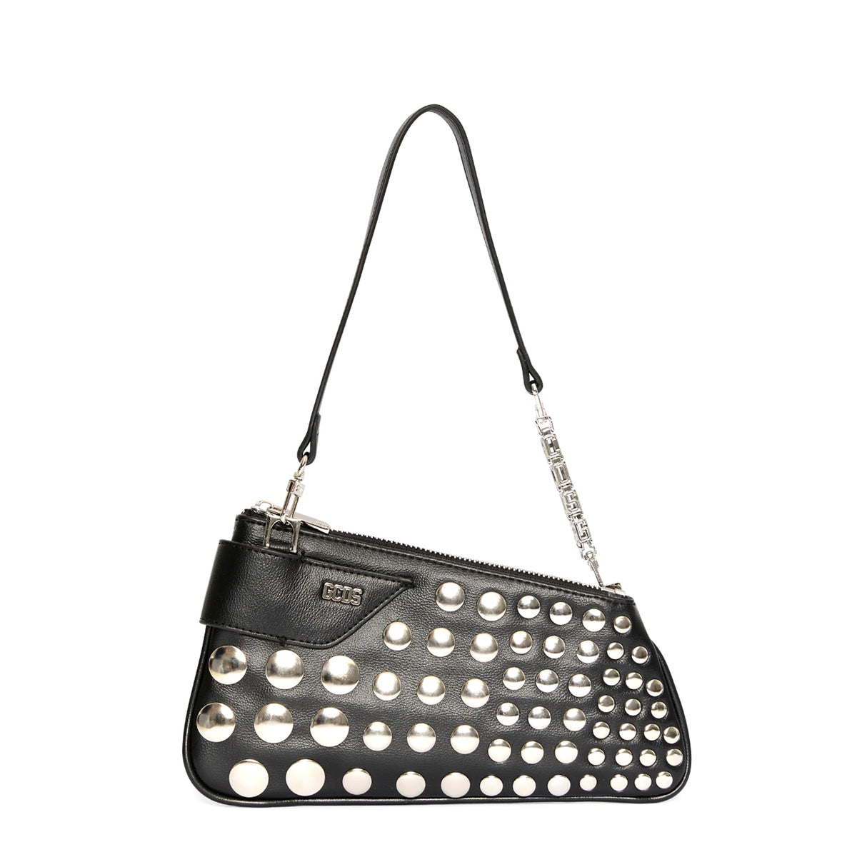 Borsa a spalla GCDS Logo - Nero Borchie