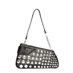 Borsa a spalla GCDS Logo - Nero Borchie