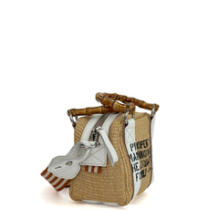 Borsa MANIKOMIO Aviator's Kit AN6505-1 BB Capri - White