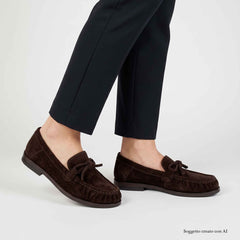 Mocassini OVYE F25724 - Camoscio Dark Brown
