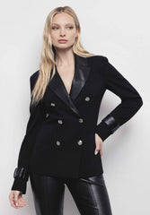 GAELLE PARIS GAABW00865 Double Breasted Jacket - Black