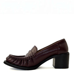 Mocassino con tacco JULIE DEE MW000 - Bordeaux