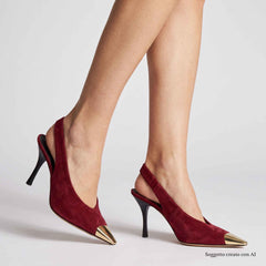 Décolleté DIVINE FOLLIE POL04 - Camoscio Bordeaux