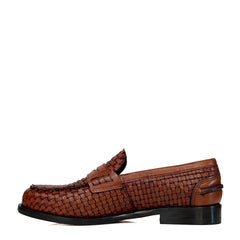 Mocassino MORGILLO Amira 555/018 - Intrecciato Cuoio