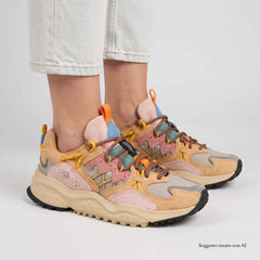 Sneaker FLOWER MOUNTAIN YAMABUSHI W - Cognac/Taupe/Pink