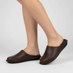 Ciabatte VIBAE Roma - Leather Cocoa Brown