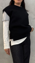 Gilet over GLAMOURETTE G36311 - Nero