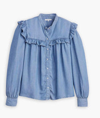 LEVI'S A8688-0013 Gianna Long Sleeve Blouse - Denim