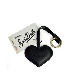Bag Charm SAINT BARTH - Leather Nero 00734I