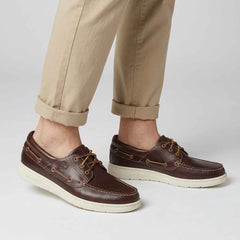 Scarpa da barca TIMBERLAND Portofino Pier Boat - Burgundy Full Grain 0A6CXM EIW