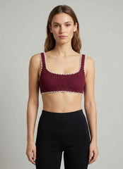 Top bikini bralette SAINT BARTH NAIMA 09077L - Bordeaux/Panna