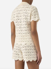 Polo SAINT BARTH MONET 01719L - Crochet Shell Paillettes