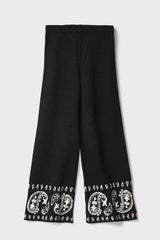 Pantalone in maglia GAELLE PARIS GAABW07204 - Nero