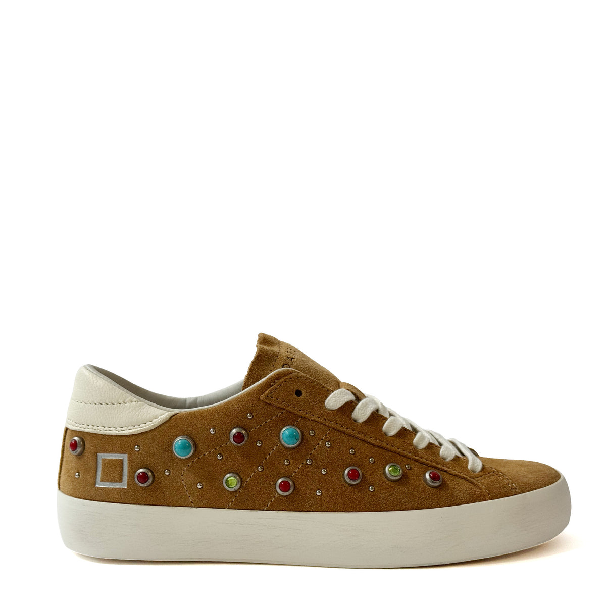 Sneaker D.A.T.E. HILL LOW STUDS - Cuoio