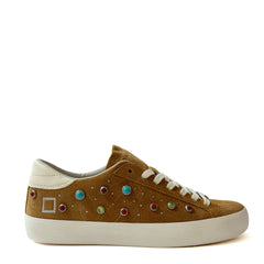 Sneaker D.A.T.E. HILL LOW STUDS - Cuoio